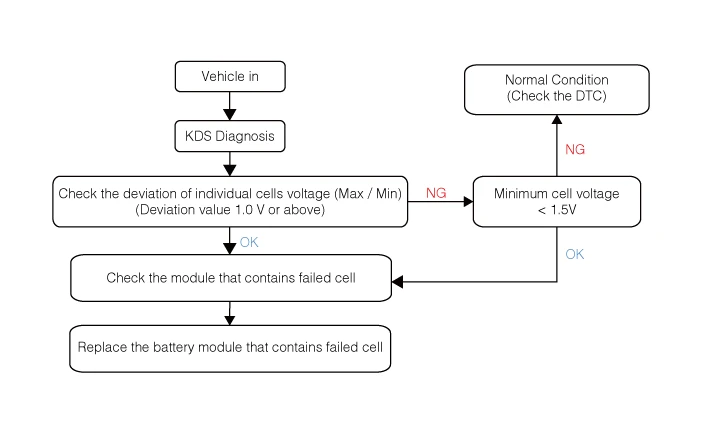 Kia EV6. Battery System Assembly (BSA) Inspection