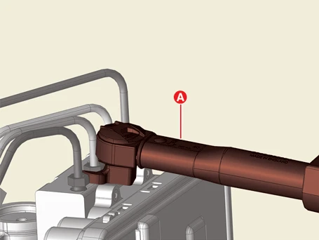 Kia EV6. Brake line