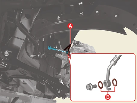 Kia EV6. Brake line