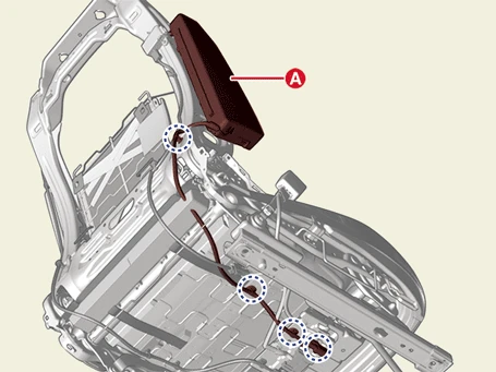 Kia EV6. Center Side Airbag (CSAB) Module