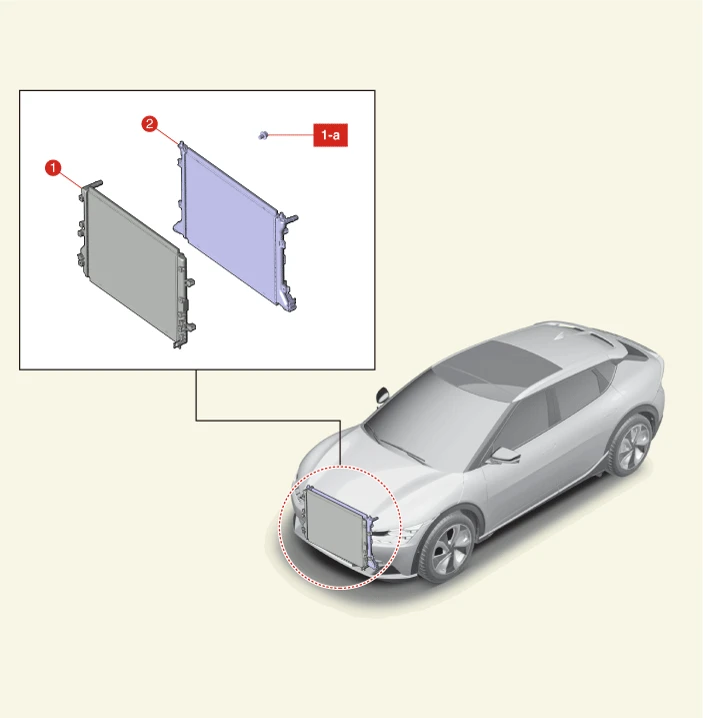 Kia EV6. Components and Components Location