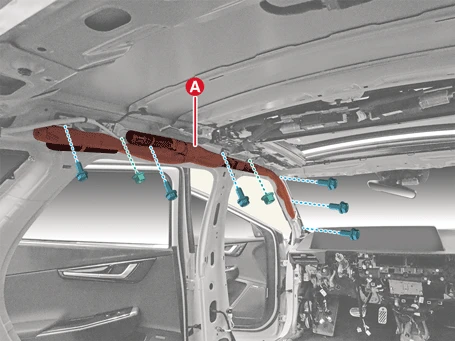 Kia EV6. Curtain Airbag (CAB) Module