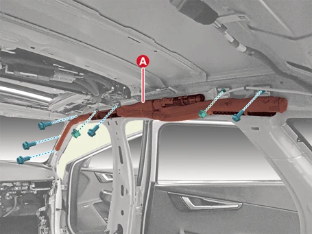 Kia EV6. Curtain Airbag (CAB) Module