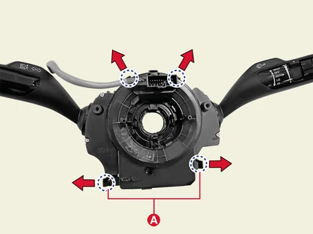 Kia EV6. Driver Airbag (DAB) Module and Clock Spring