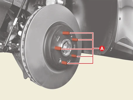 Kia EV6. Front brake disc