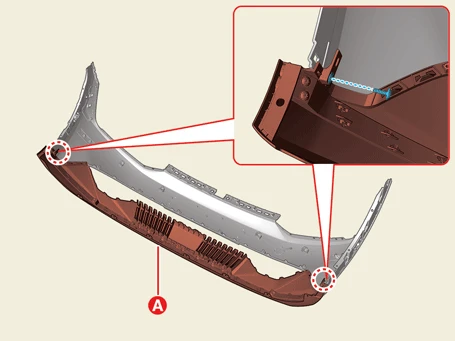 Kia EV6. Front Bumper Assembly