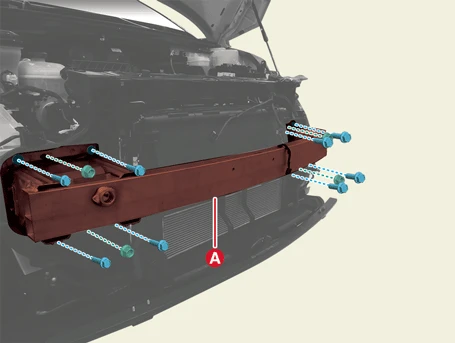 Kia EV6. Front Bumper Beam Assembly