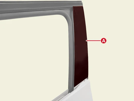 Kia EV6. Front Door Frame Garnish and Molding