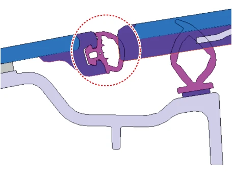 Kia EV6. Front Glass Weatherstrip