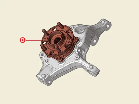 Kia EV6. Front Knuckle