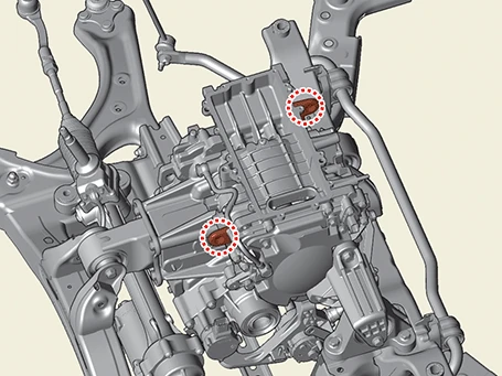 Kia EV6. Front Motor and Reduction Gear Assembly