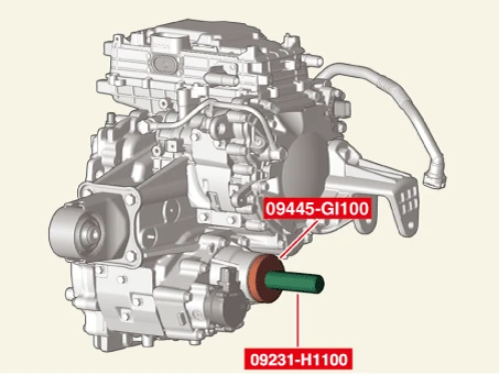 Kia EV6. Front Motor and Reduction Gear Oil Seal