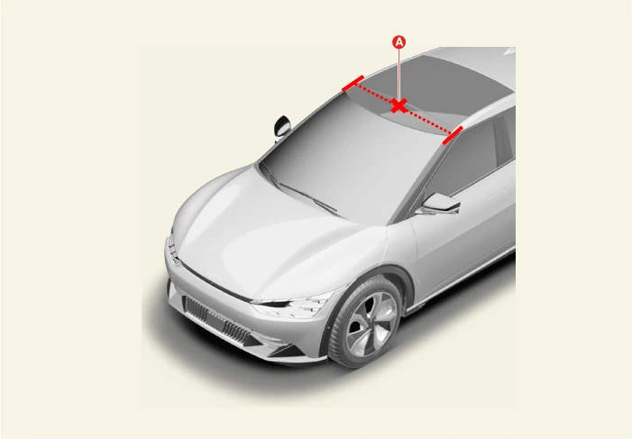 Kia EV6. Front Radar