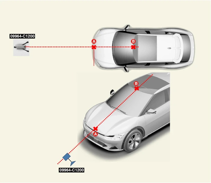 Kia EV6. Front Radar