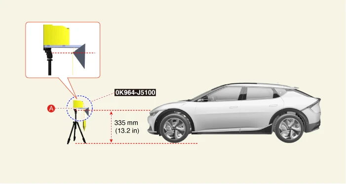 Kia EV6. Front Radar