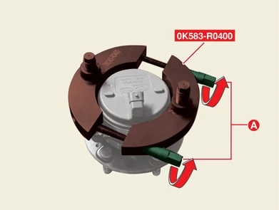 Kia EV6. Front wheel speed sensor