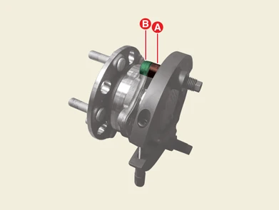 Kia EV6. Front wheel speed sensor