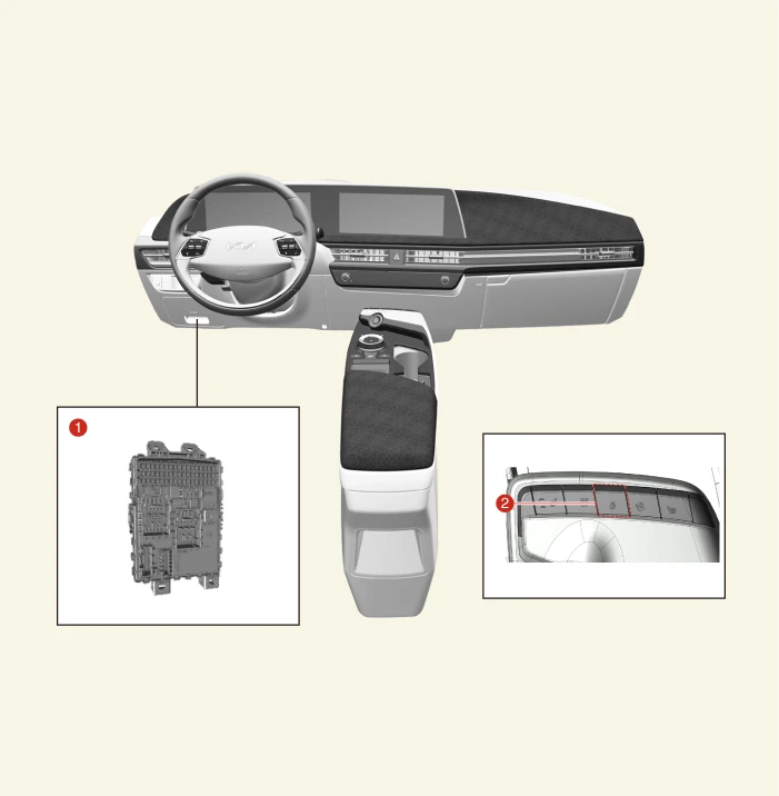 Kia EV6. Heated steering wheel