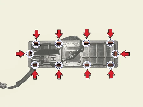 Kia EV6. Power Tailgate Switch