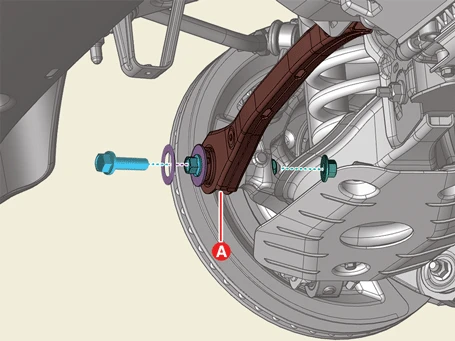 Kia EV6. Rear Assist Arm