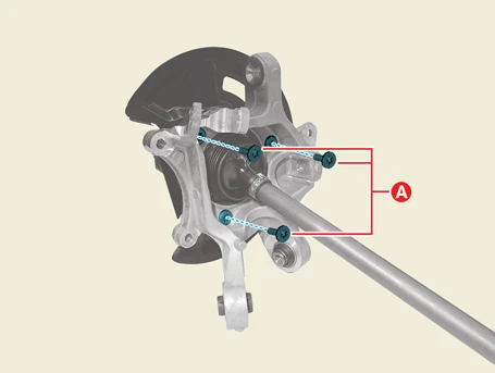 Kia EV6. Rear axle - carrier