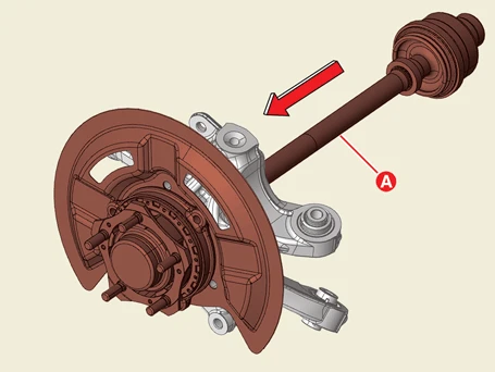 Kia EV6. Rear axle - carrier