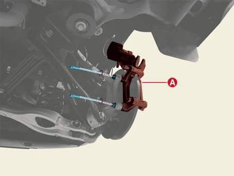 Kia EV6. Rear Brake Caliper