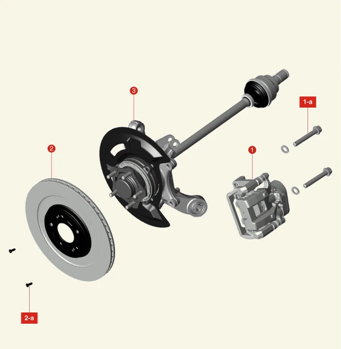 Kia EV6. Rear brake disc