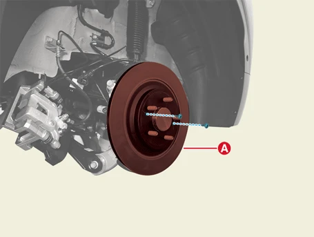 Kia EV6. Rear brake disc