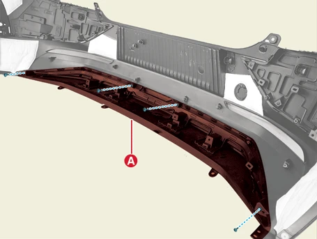 Kia EV6. Rear Bumper Assembly