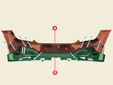 Kia EV6. Rear Bumper Assembly