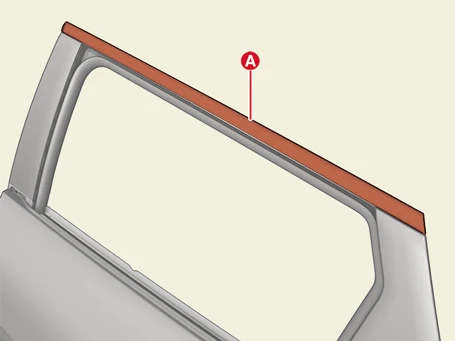 Kia EV6. Rear Door Frame Garnish and Molding