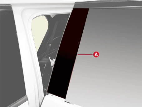 Kia EV6. Rear Door Frame Garnish and Molding