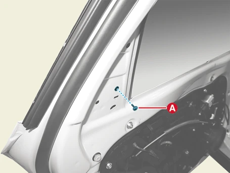 Kia EV6. Rear Door Frame Garnish and Molding