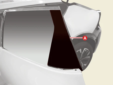 Kia EV6. Rear Door Frame Garnish and Molding