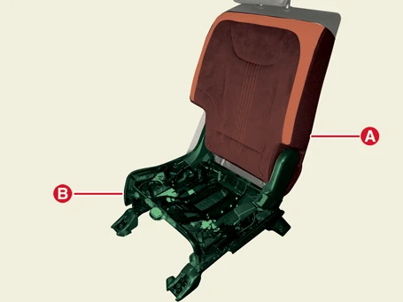 Kia EV6. Rear Seat Back Cover