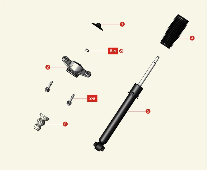 Kia EV6. Rear Shock Absorber