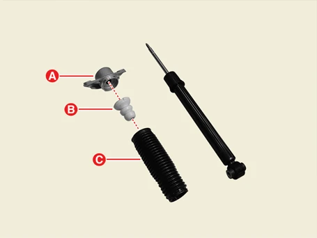 Kia EV6. Rear Shock Absorber