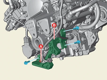 Kia EV6. Removal and Installation - 4WD