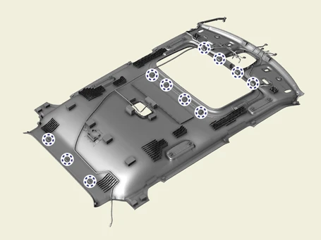 Kia EV6. Roof Trim Assembly