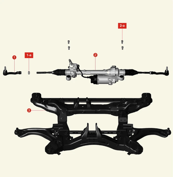 Kia EV6. Steering Gear Box