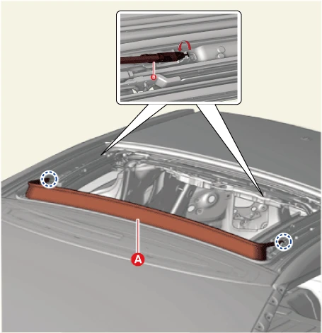 Kia EV6. Sunroof Deflector