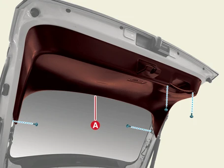 Kia EV6. Tailgate Lid Trim