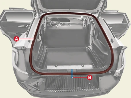 Kia EV6. Tailgate Weatherstrip