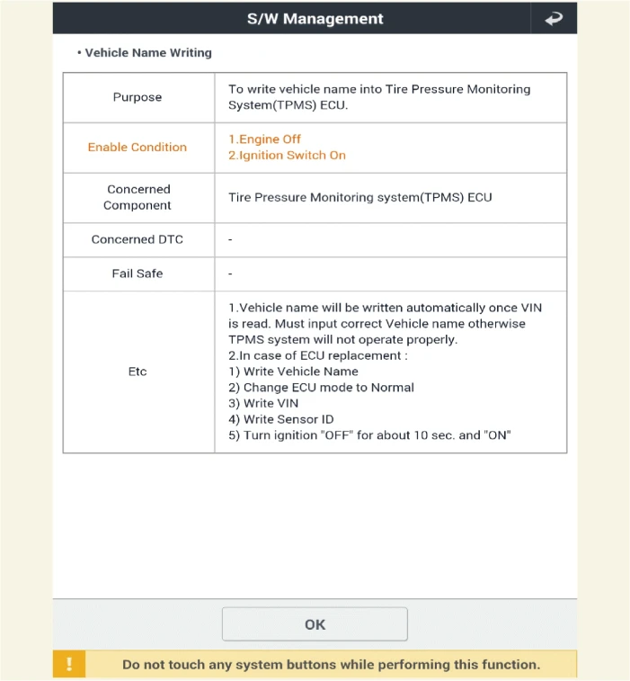 Kia EV6. TPMS Sensor