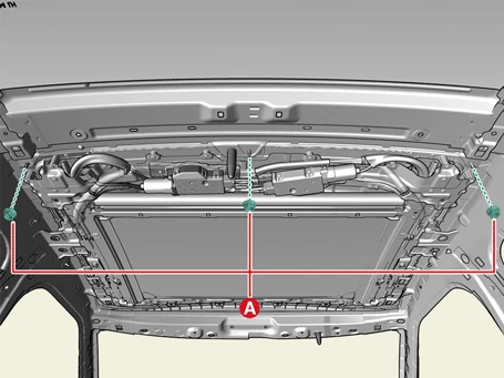 Kia EV6. Wide Sunroof Assembly